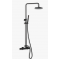 Ντουζιέρα 2 Εξόδων Eurorama Eletta Tecno 167065-400 Μαύρο Matt
